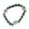 John Bead Malachite No.98 Natural Stone Stretch Bracelet
